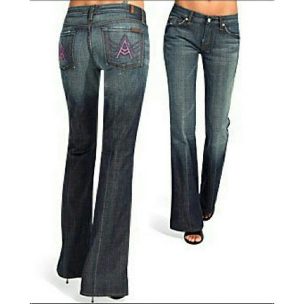 7 For All Mankind Pink ‘A’ Pocket Jeans